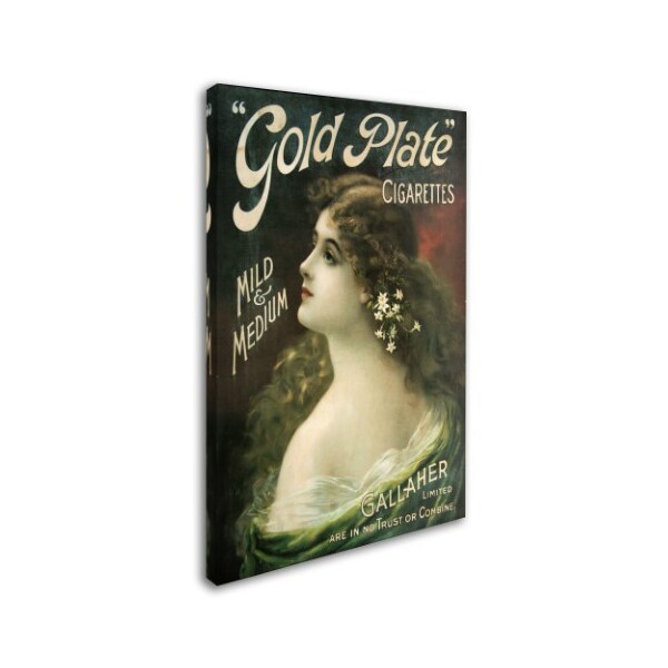 Vintage Apple Collection 'Gold Plate' Canvas Art,22x32